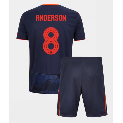 Stroje piłkarskie Nottingham Forest Elliot Anderson #8 Koszulka Trzeciej dla dzieci 2025-26 Krótki Rękaw (+ szorty)